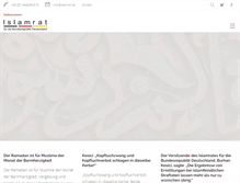 Tablet Screenshot of islamrat.de